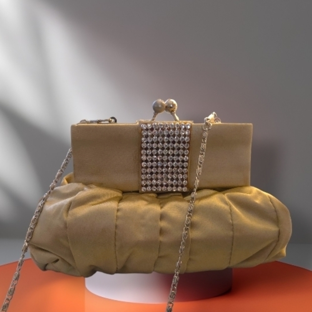 Elegant Gold Clutch Bag
